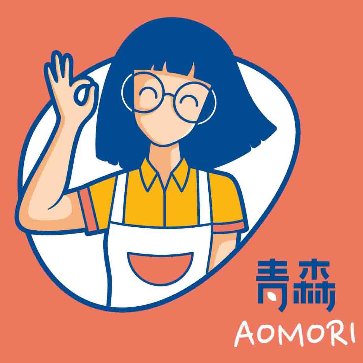 青森屋美妆店的LOGO