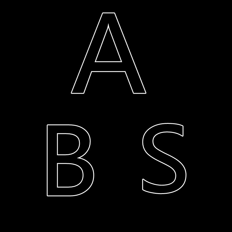 ABS汽车模型店的LOGO