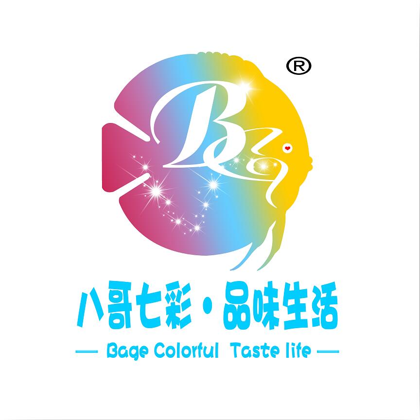 八哥七彩品味生活水族店的LOGO
