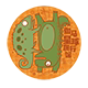 伽马星球爬行馆的LOGO