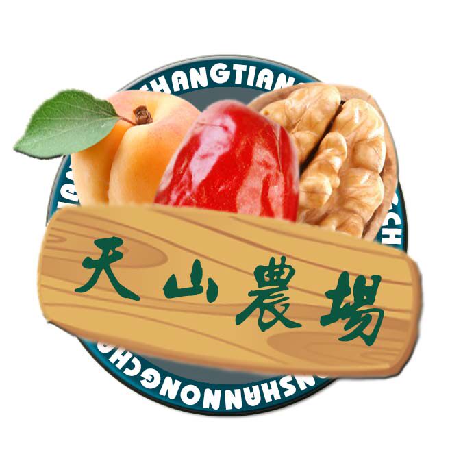 天山农场果品店的LOGO