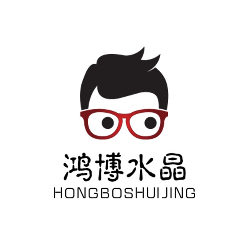 鸿博水晶眼镜的LOGO