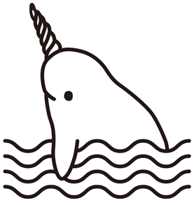 独角鲸原创纸品NarwalPaper的LOGO