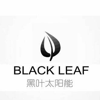 黑叶太阳能的LOGO