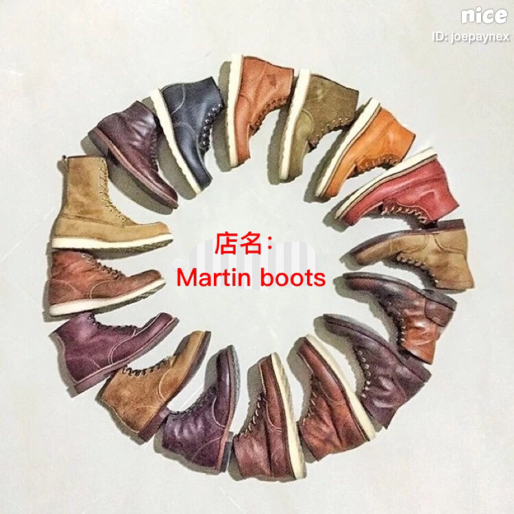 奇米 复古工装靴