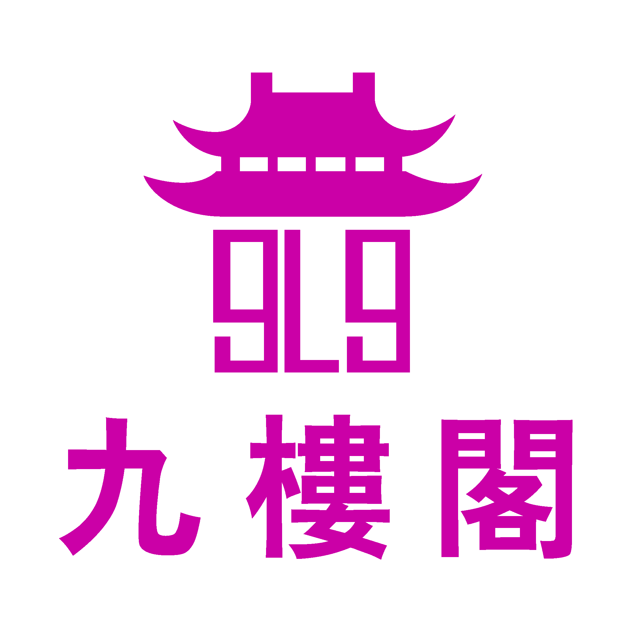 九楼阁十字绣成品商城的LOGO