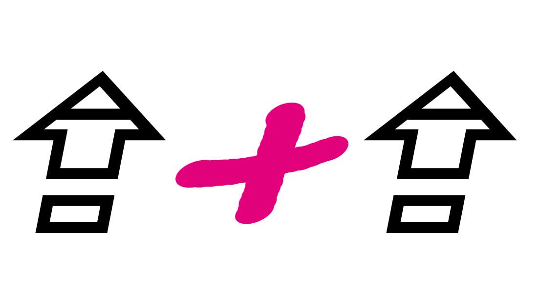 1加1家居折扣生活馆的LOGO