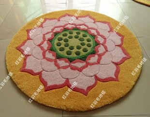 红羽毛地毯