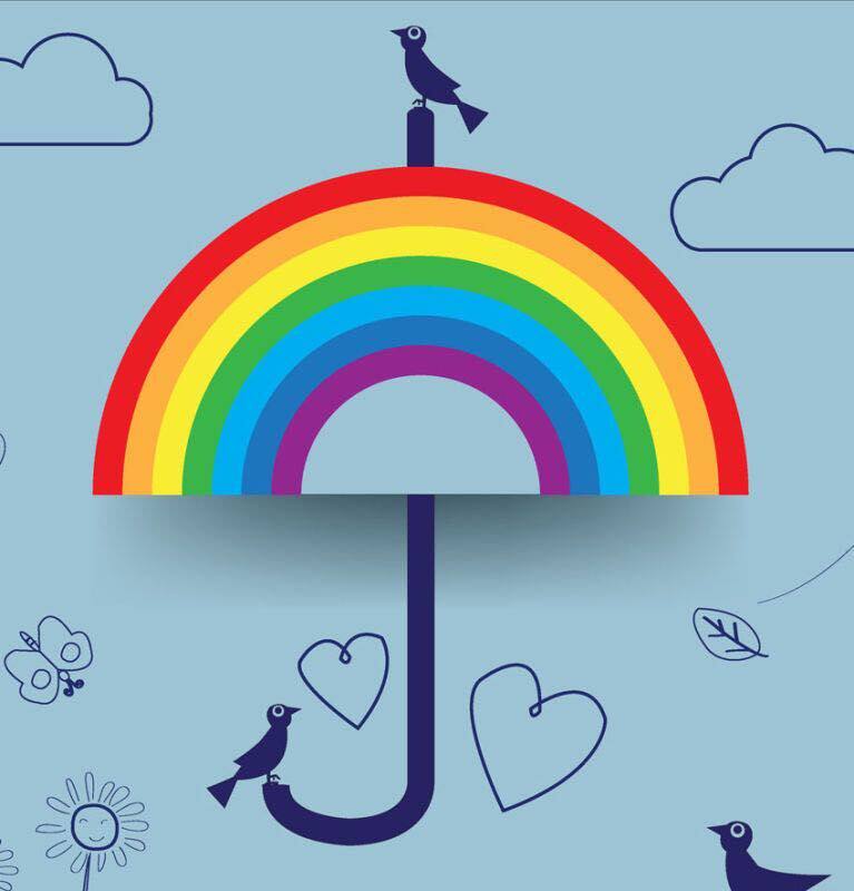 rain check外贸原单伞的LOGO