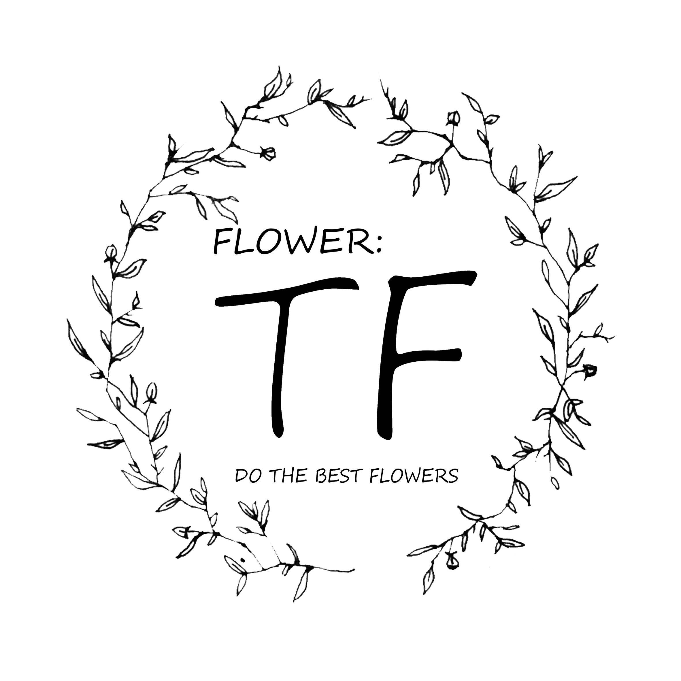 FLOWER:TF香薰花艺的LOGO