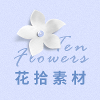 花拾素材研发社的LOGO