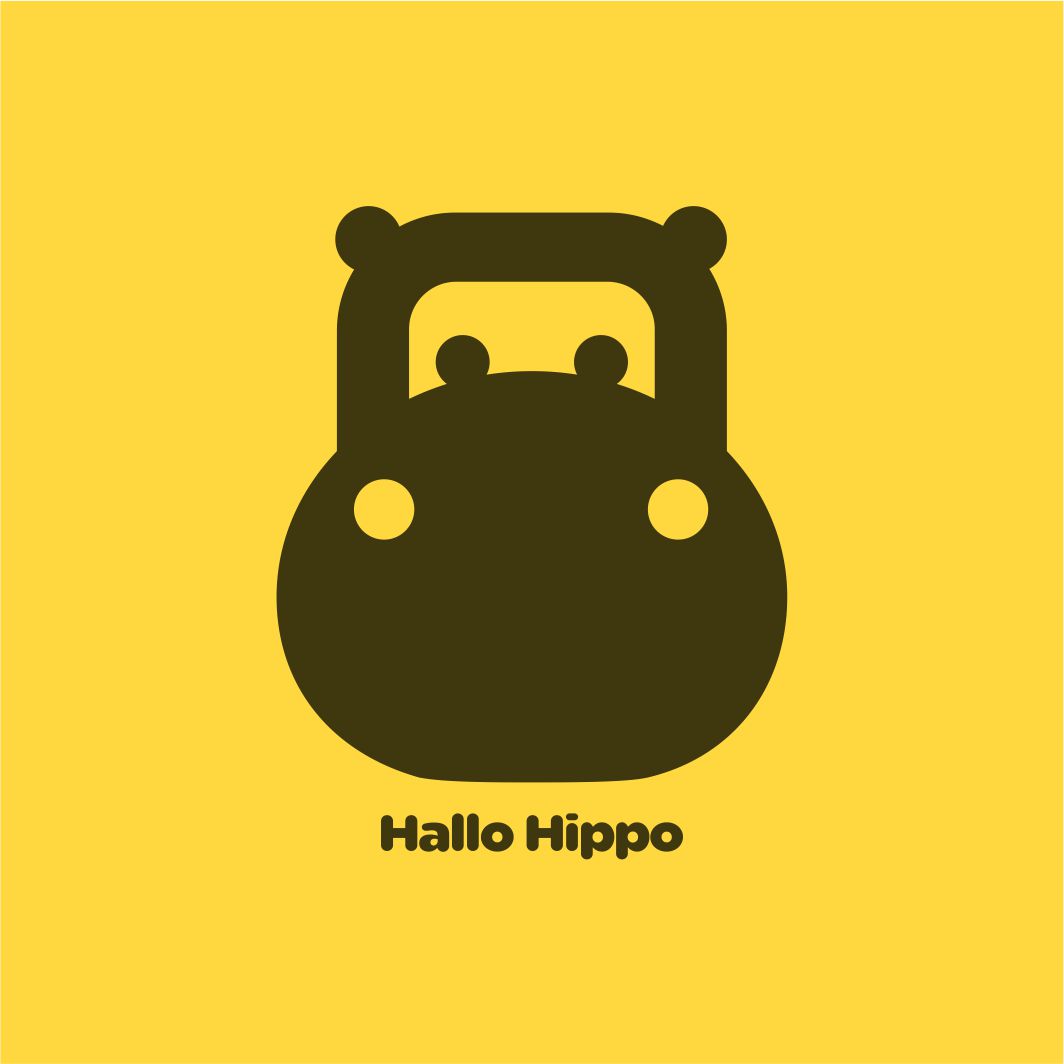 Hallo Hippo宠物用品商城的LOGO