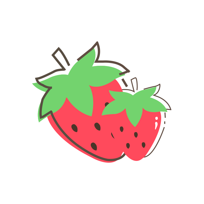 两颗草莓眼镜的LOGO