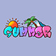 SUMMERskate滑板店的LOGO