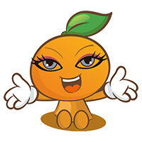 甜橙美妆严选的LOGO