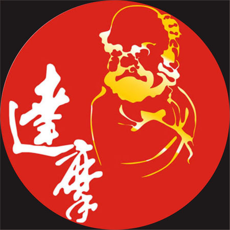 鸭江达摩钓具商行的LOGO