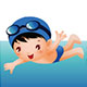 游泳吧的LOGO