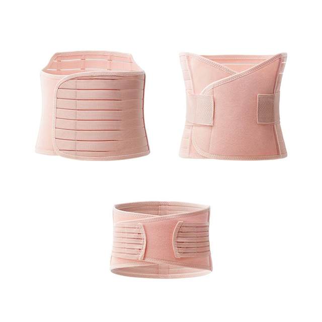 October Crystal Abdominal Belt Special for postpartum vaginal delivery, caesarean section, body shaping, maternity restraints, 3-piece set of shaping girdle