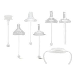 
Adapted to Pigeon direct drinking straw bottle accessories, duckbill pacifier, grip handle, gravity ball water cup lid for weaning
