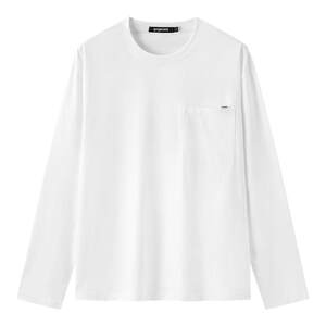 
gxg.jeans men's multi-color loose round neck long-sleeved T-shirt bottoming shirt men's white inner wear 26 spring hot sale