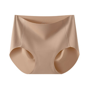 Fenten traceless ice silk underwear for women liquid foundation invisible skin 2025 new breathable buttock clipping briefs in summer