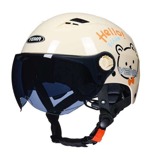 Mustang 3C certified electric motorcycle helmet men and women summer half helmet new national standard four-season battery car safety helmet
