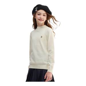 
Balabala children's knitted sweaters boys and girls turtleneck sweaters autumn and winter children's clothing big children pullover bottoming shirts
