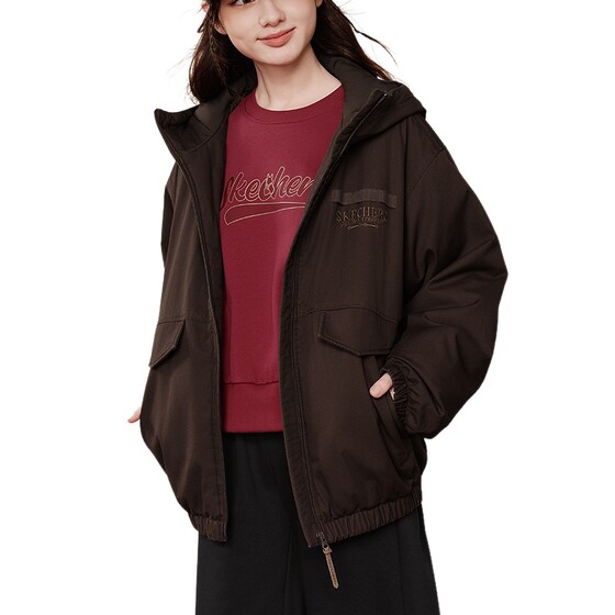 
Skechers Skechers Cotton Clothes 26 New Men's and Women's Autumn and Winter Loose Jackets L126U002/05U5