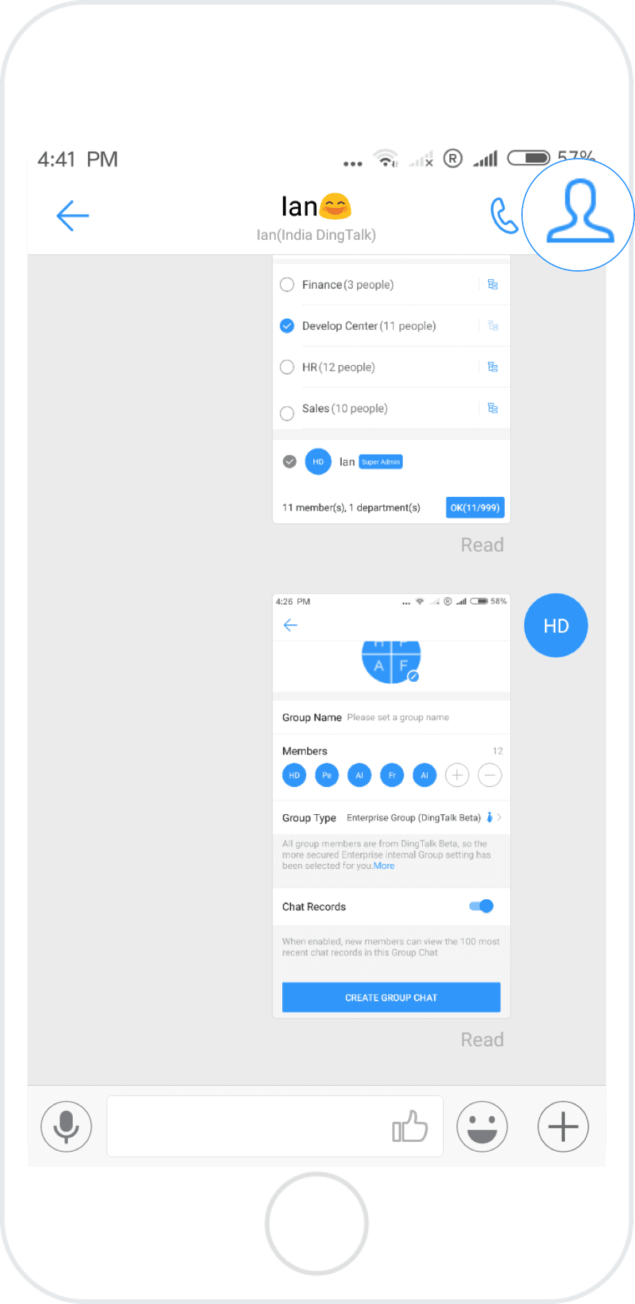 Create Group Chat Directly In Chat