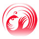 龙凤恋立体绣毛线绣的LOGO