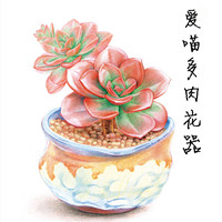 爱喵多肉花器