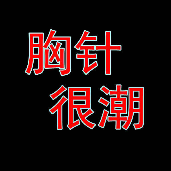 胸针很潮