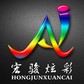 宏_骏炫彩印务的LOGO