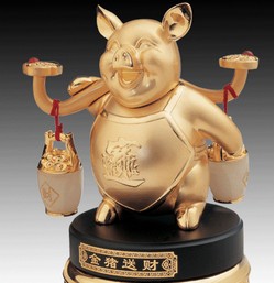 小金猪家纺店的LOGO