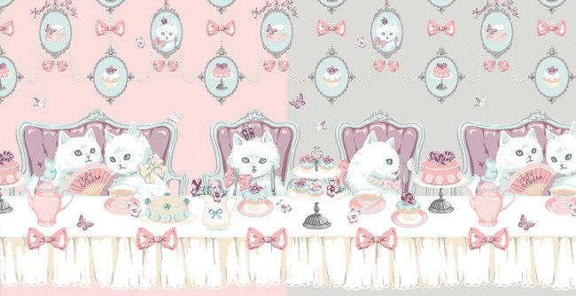 cat tea party原创手作