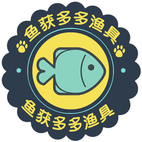 鱼获多多渔具店的LOGO
