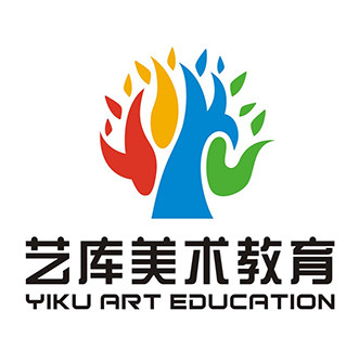艺库少儿美术的LOGO