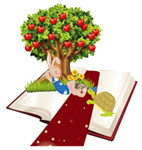Fun of apple orchard