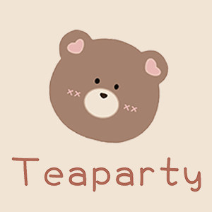 栗の茶话会Teaparty 每周五上新的LOGO