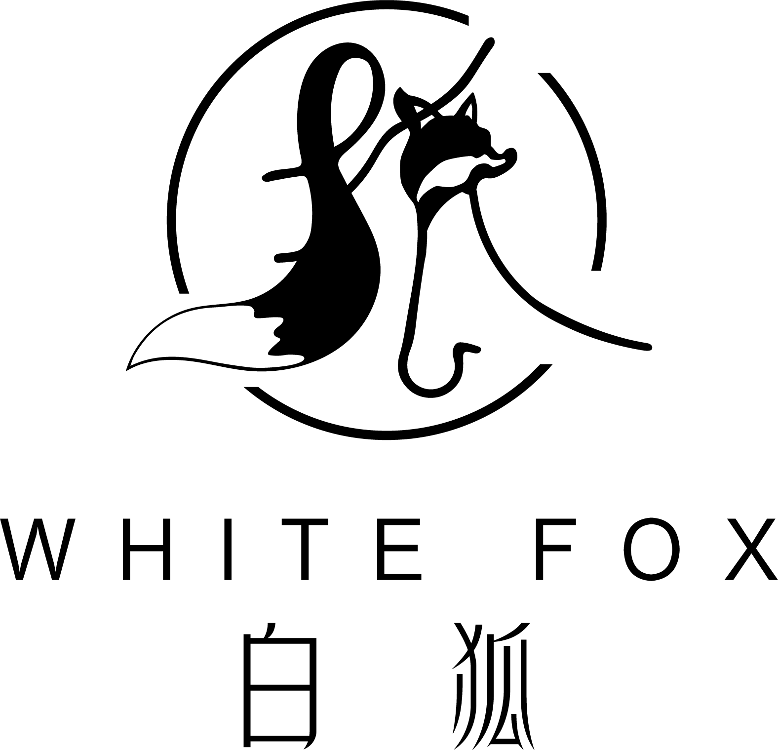 白狐花器的LOGO