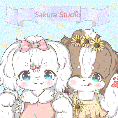 Sakura studio 宠物饰品手工定制的LOGO