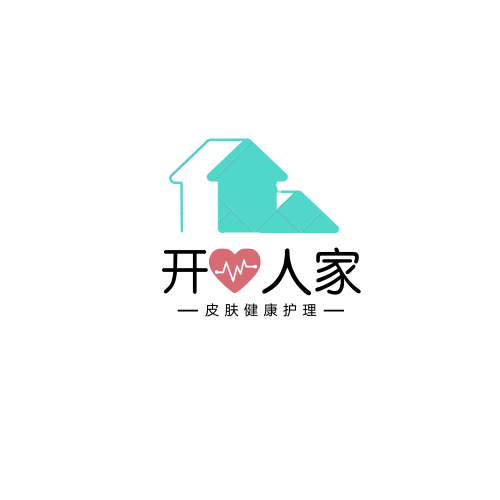 开心人家日用护肤品店的LOGO