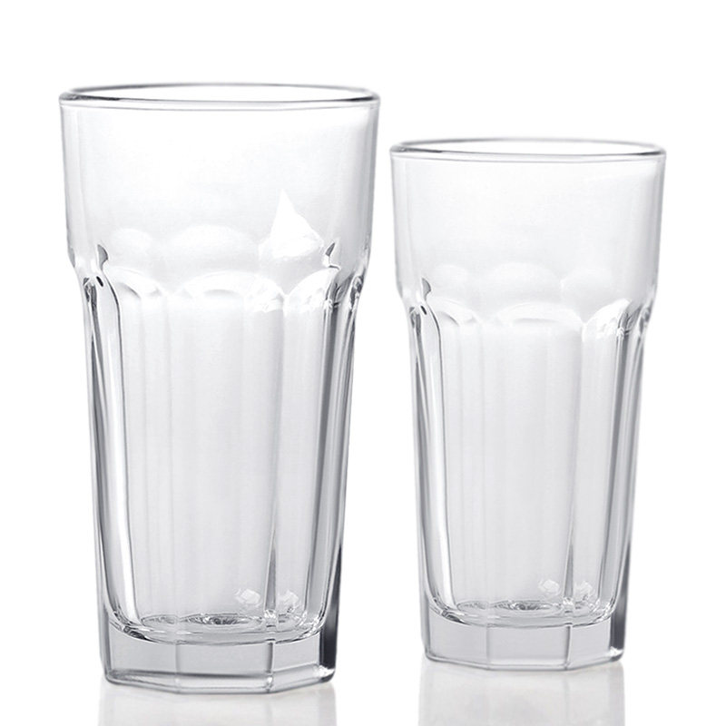 八角啤酒杯 玻璃