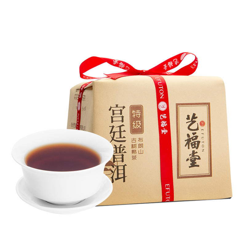 艺福堂茶叶 宫廷普洱茶熟茶 特级正宗云南原产普洱 散茶袋装250g