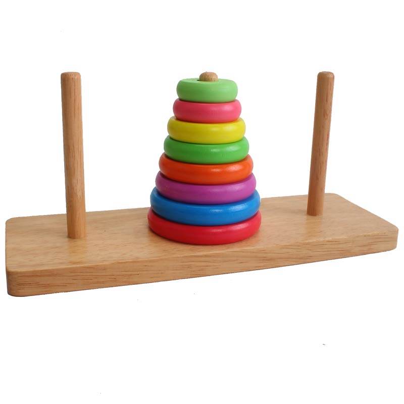汉诺塔儿童积木产于浙江;由优质木材制成;产品同时具备验厂报告,非常