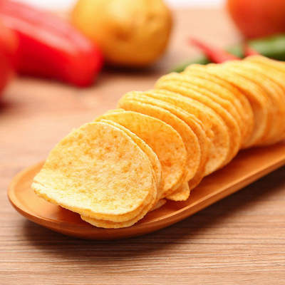 可比克薯片纯切田园番茄味150g/包休闲膨化食品聚会零食礼包小吃