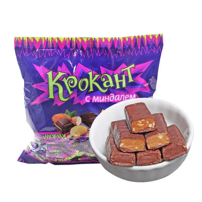 俄罗斯紫皮糖进口kdv喜糖果kpokaht巧克力500g年货网红零食品包邮
