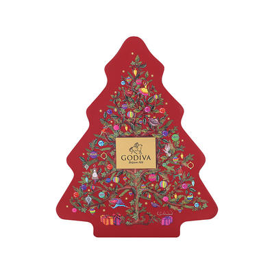 GODIVA歌帝梵圣诞树形巧克力礼盒10颗装