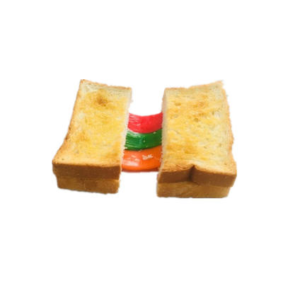 火爆ins让脏脏包网红零食地位不保甜点 手工芝士拉丝彩虹吐司面包