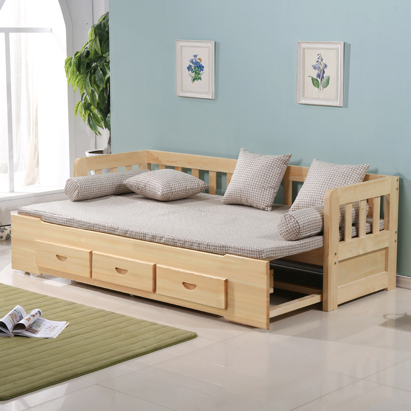 适合小户型的优点是在太多了:沙发靠背打下来后可以变床,多来客人也不